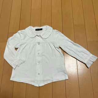 BeBe - BeBe 女の子 100 レース付き長袖ブラウス