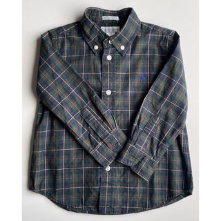 ラルフローレン(Ralph Lauren)の美品 ラルフローレン RALPH LAUREN長袖チェックボタンダウンシャツ90(ブラウス)