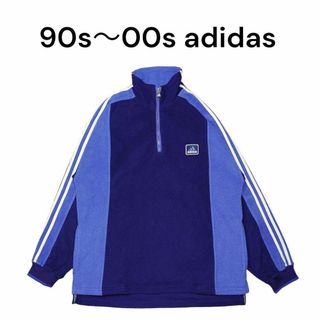 アディダス(adidas)の90s00s adidas　パフォーマンスロゴ刺繍　ハーフジップフリース(その他)