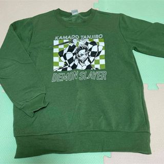 キメツノヤイバ(鬼滅の刃)の男児　炭治郎　裏起毛　トレーナー　140(Tシャツ/カットソー)