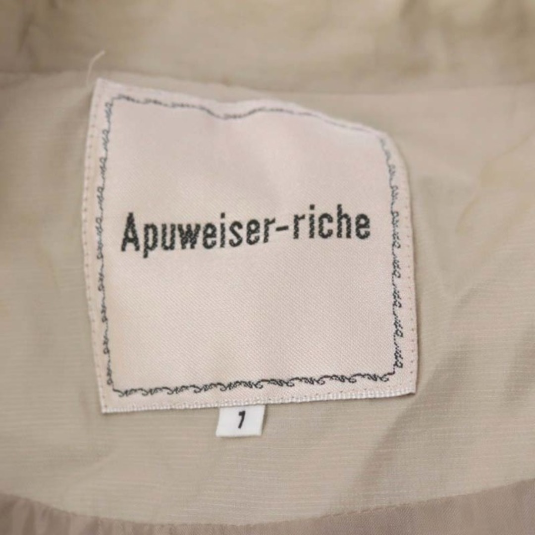 Apuweiser-riche(アプワイザーリッシェ)のアプワイザーリッシェ シアーロングブルゾン ジャケット ジップアップ 薄手 1 レディースのジャケット/アウター(ブルゾン)の商品写真
