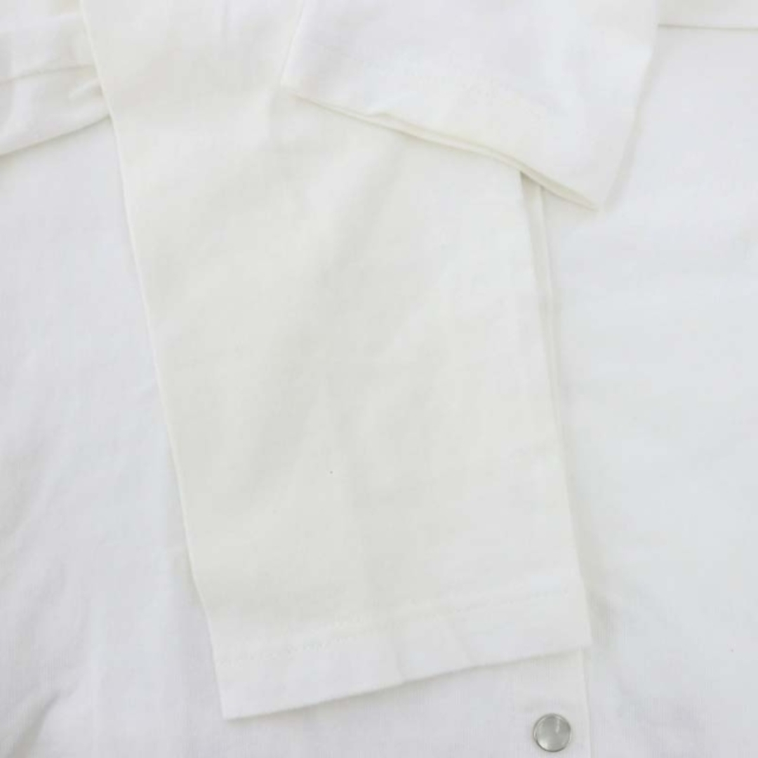 agnes b.(アニエスベー)のアニエスベー コットン スナップボタンカーディガン 長袖 T1 白 ホワイト レディースのトップス(カーディガン)の商品写真