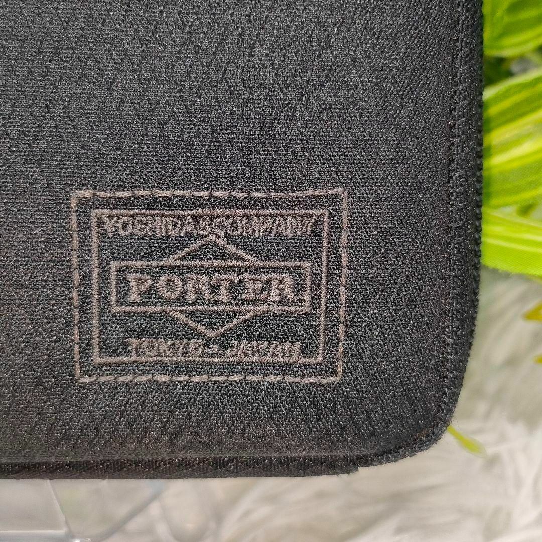 PORTER(ポーター)のPORTER 長財布 ブラック ラウンド ナイロン ポーター 財布 黒 メンズのファッション小物(長財布)の商品写真