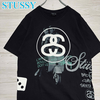 ステューシー(STUSSY)の【希少デザイン】ステューシー　ローマの休日　Tシャツ　豪華デザイン　両面デザイン(Tシャツ/カットソー(半袖/袖なし))