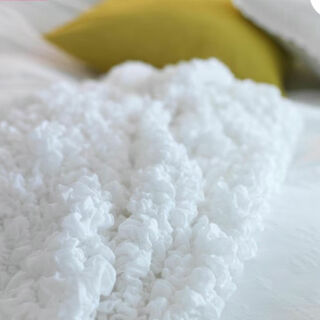 イケア(IKEA)のIKEA　オフェーリア　毛布　ホワイト(毛布)