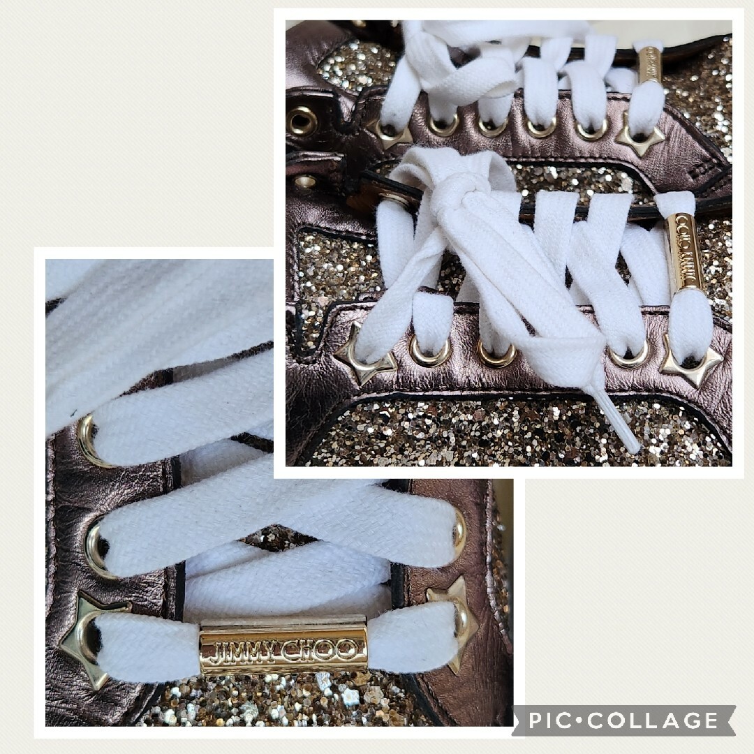JIMMY CHOO - ☆JIMMY CHOO☆スニーカー グリッター パール JIMMY CHOO - ☆JIMMY CHOO☆スニーカー グリッター パール