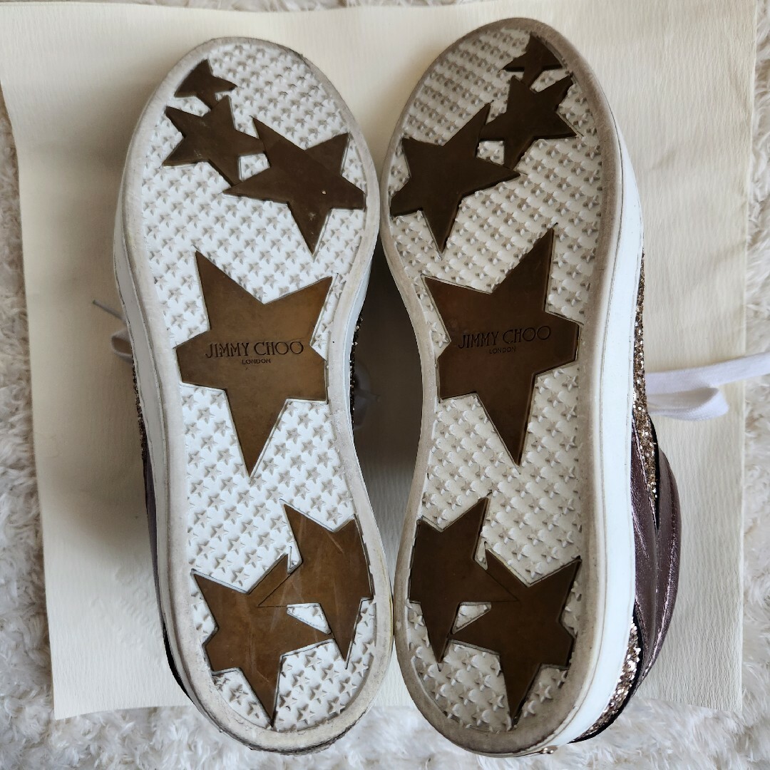 JIMMY CHOO - ☆JIMMY CHOO☆スニーカー グリッター パール JIMMY CHOO - ☆JIMMY CHOO☆スニーカー グリッター パール