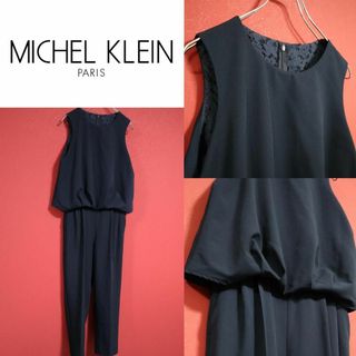 ミッシェルクラン(MICHEL KLEIN)の【美品】MICHEL KLEIN 花柄デザイン つなぎ オールインワン(その他)