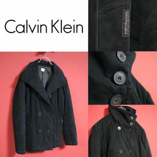 カルバンクライン(Calvin Klein)のCalvin Klein ロゴボタン 襟＆タグデザイン Pコート ピーコート(ピーコート)