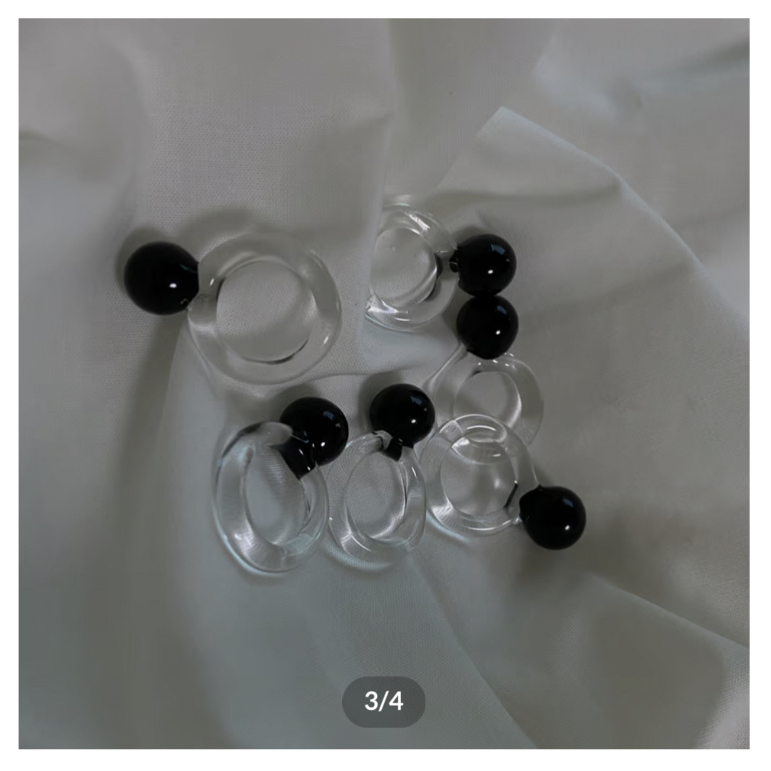 yurika akutsu - boo / black ring レディースのアクセサリー(リング(指輪))の商品写真