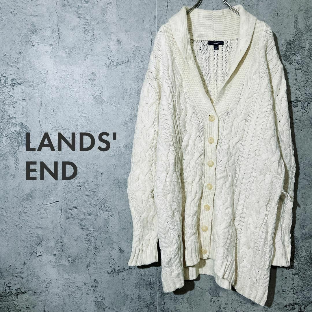 LANDS’END(ランズエンド)の【翌日配送 ❣】ランズエンド カーディガン セーター トップス レディース XL レディースのトップス(カーディガン)の商品写真