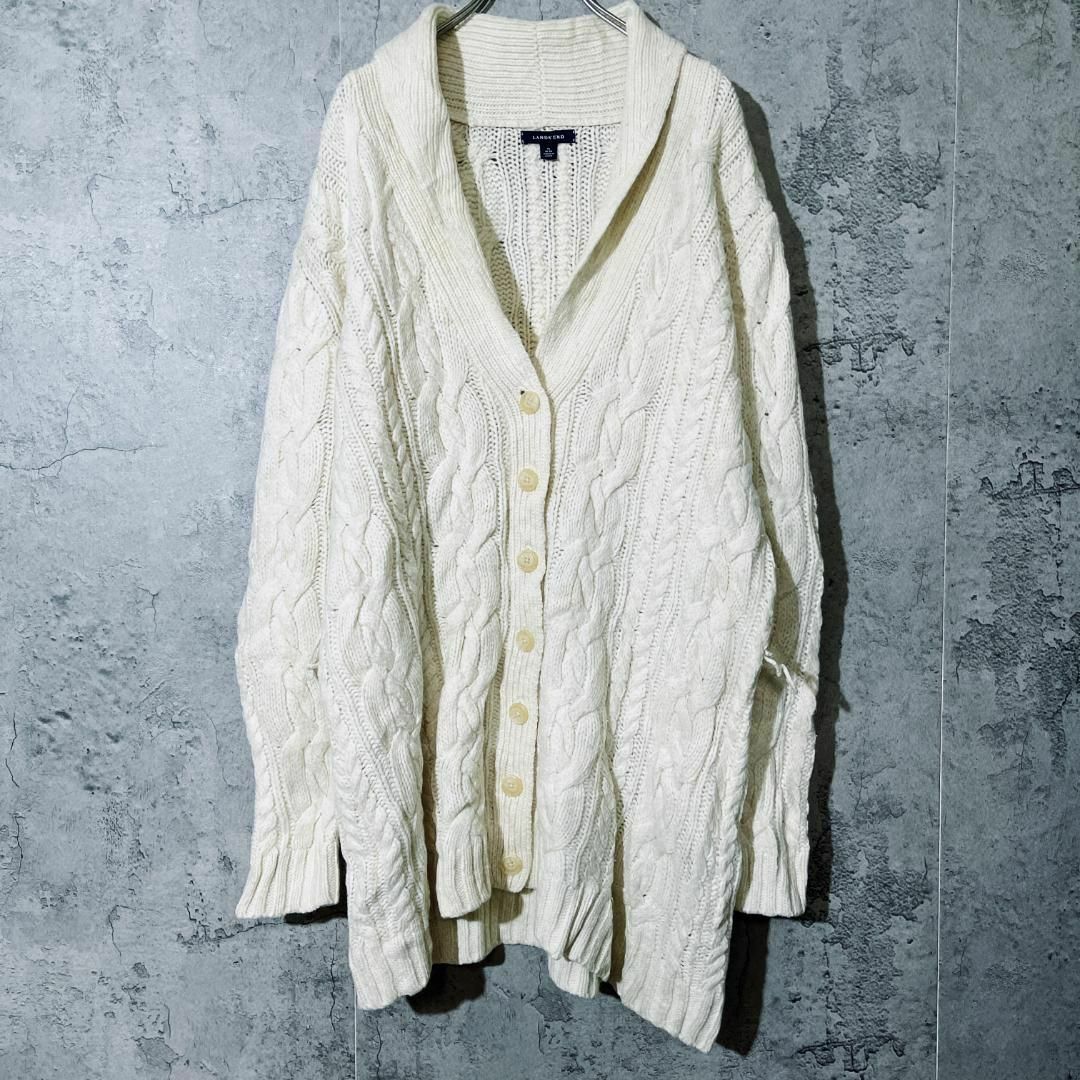 LANDS’END(ランズエンド)の【翌日配送 ❣】ランズエンド カーディガン セーター トップス レディース XL レディースのトップス(カーディガン)の商品写真