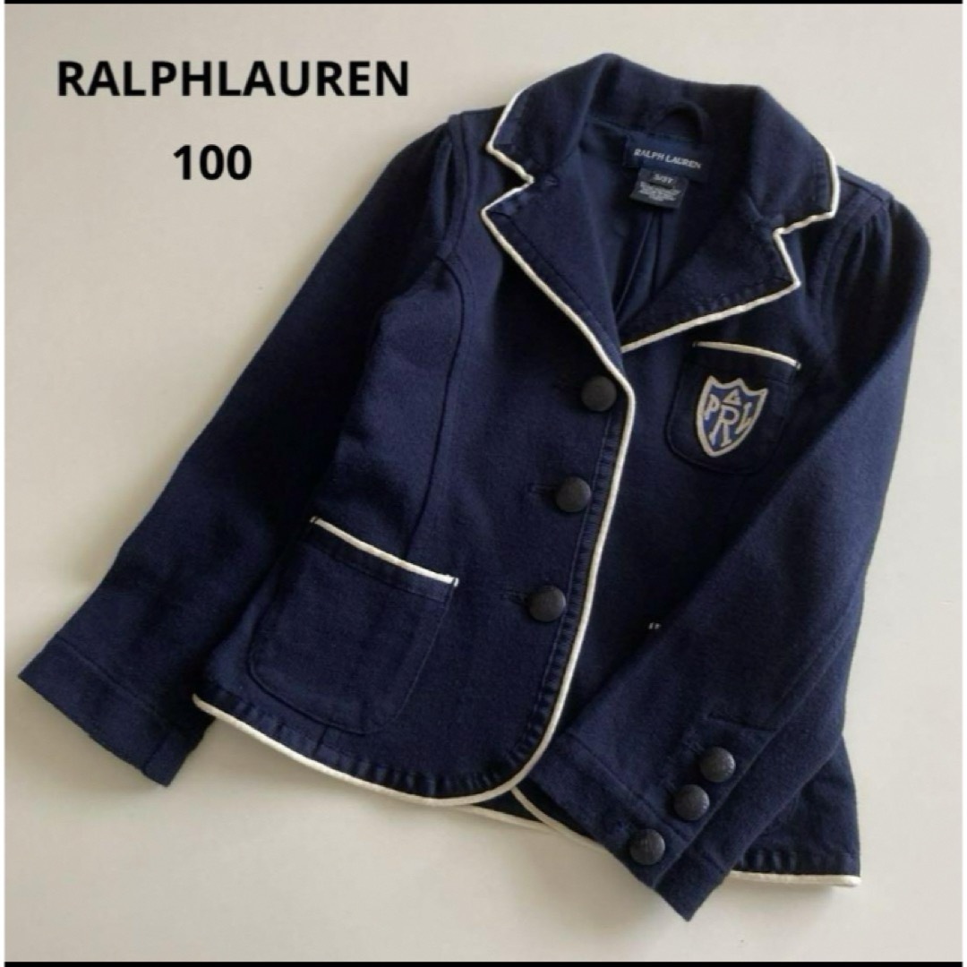 Ralph Lauren(ラルフローレン)のラルフローレン 長袖　フォーマル　ジャケット　ブレザー　紺 キッズ/ベビー/マタニティのキッズ服女の子用(90cm~)(ジャケット/上着)の商品写真