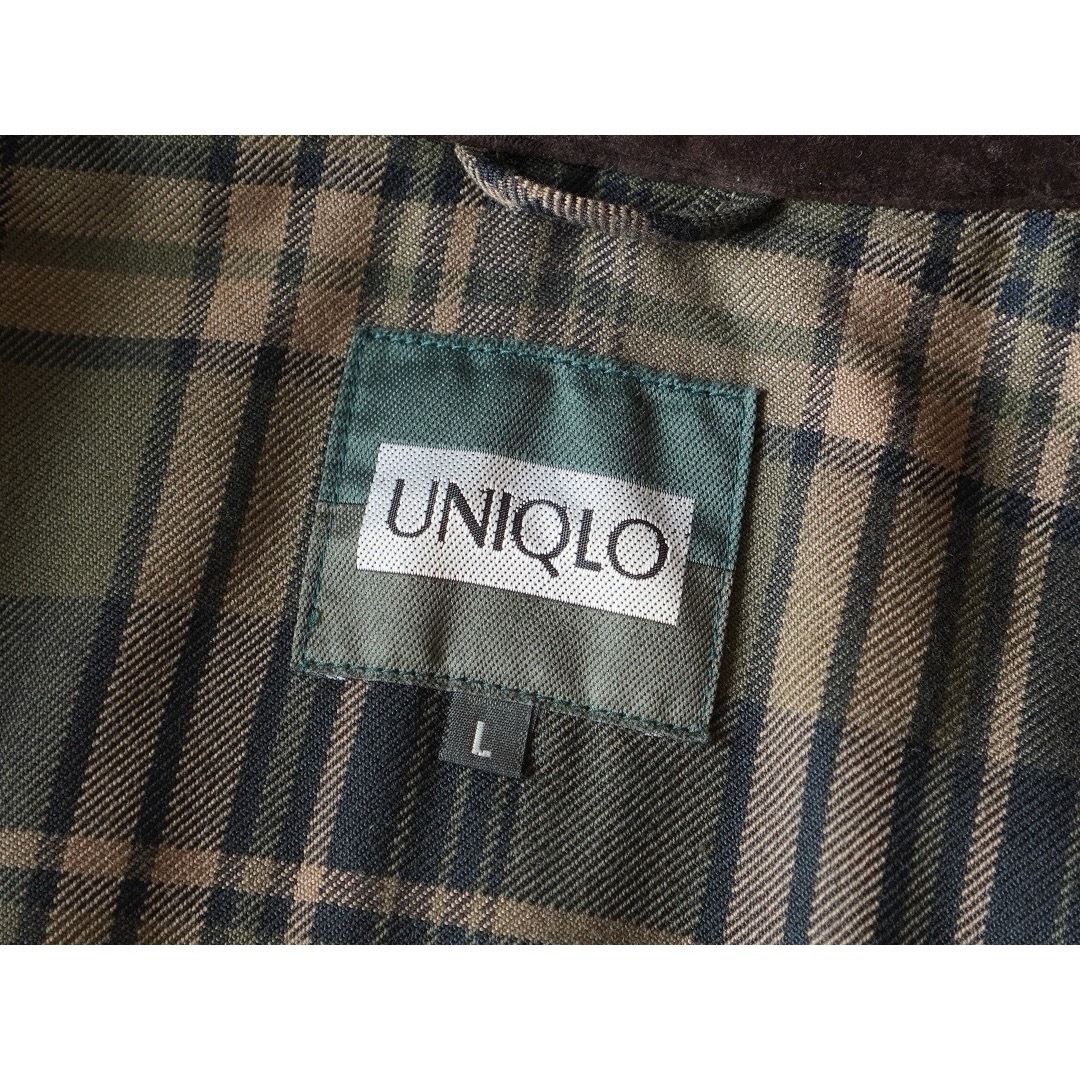 VINTAGE(ヴィンテージ)の00s 古着 OLD UNIQLO 中綿 ハンティングジャケット 襟切り替え メンズのジャケット/アウター(カバーオール)の商品写真
