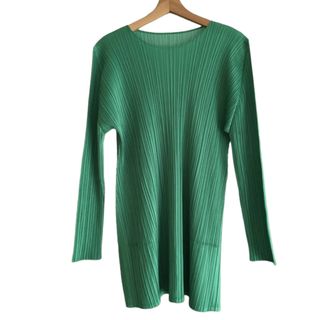 PLEATS PLEASE ISSEY MIYAKE - PLEATS PLEASE　プリーツプリーズ　チュニック　ワンピース　グリーン