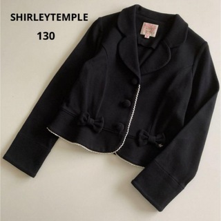 シャーリーテンプル(Shirley Temple)のシャーリーテンプル  長袖　フォーマル　ジャケット　ブレザー　黒　130(ジャケット/上着)