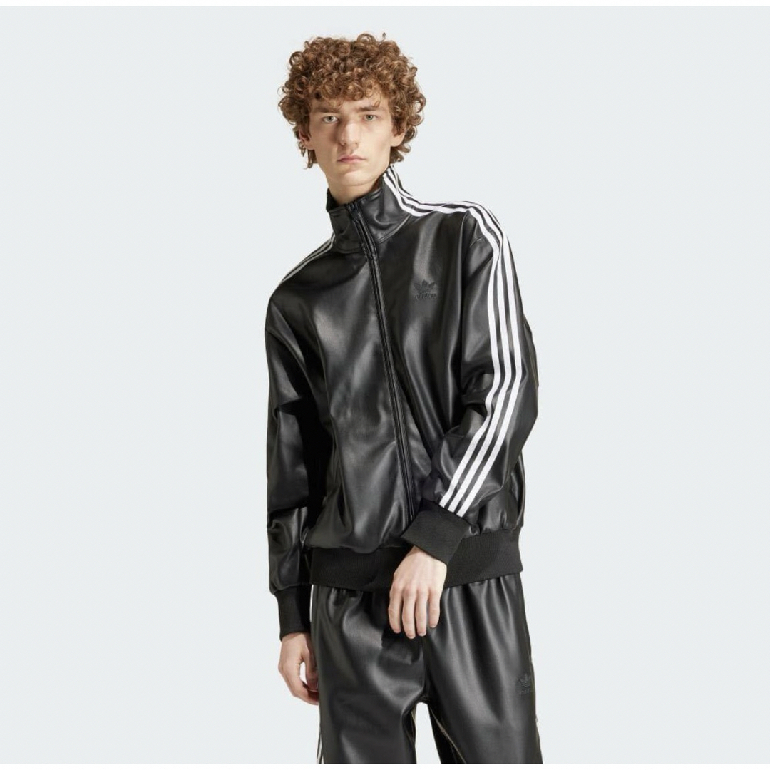 adidas フェイクレザートラックジャケット L アディダス