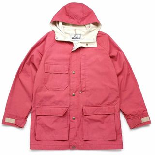 70s USA製 Woolrichウールリッチ マウンテンパーカー ピンク W-S★B ビンテージ オールド アウトドア キャンプ ジャケット ナイロン