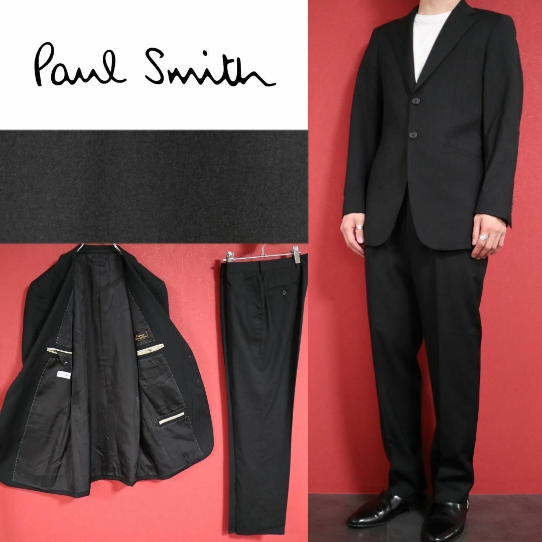 極美品 Paul Smith 裏地総柄 2Bジャケット セットアップスーツ M