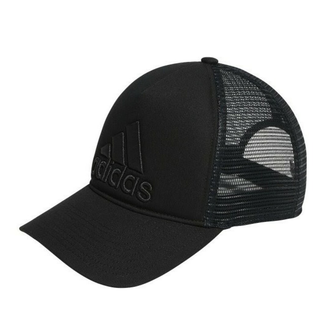 アディダス　メッシュキャップ　ブラック黒色　ランニング　ゴルフ　テニス　帽子