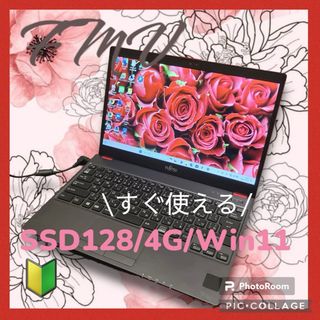 すぐ使えるノートパソコン❣️Win11/SSD/薄型軽量/カメラ/赤