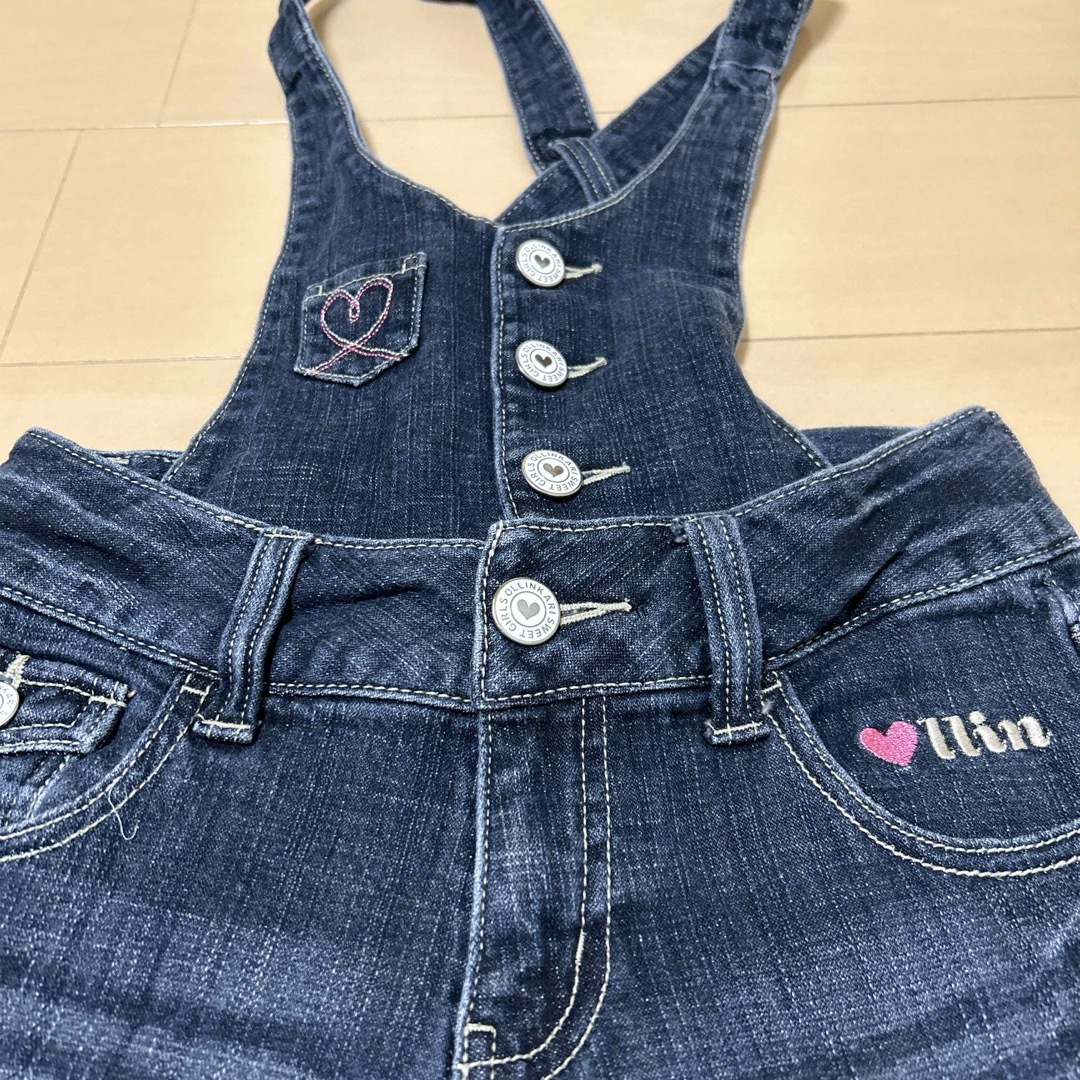 OLLINKARI(オリンカリ)のOLLINKARI パンツ　140 サロペット　女の子 キッズ/ベビー/マタニティのキッズ服女の子用(90cm~)(パンツ/スパッツ)の商品写真