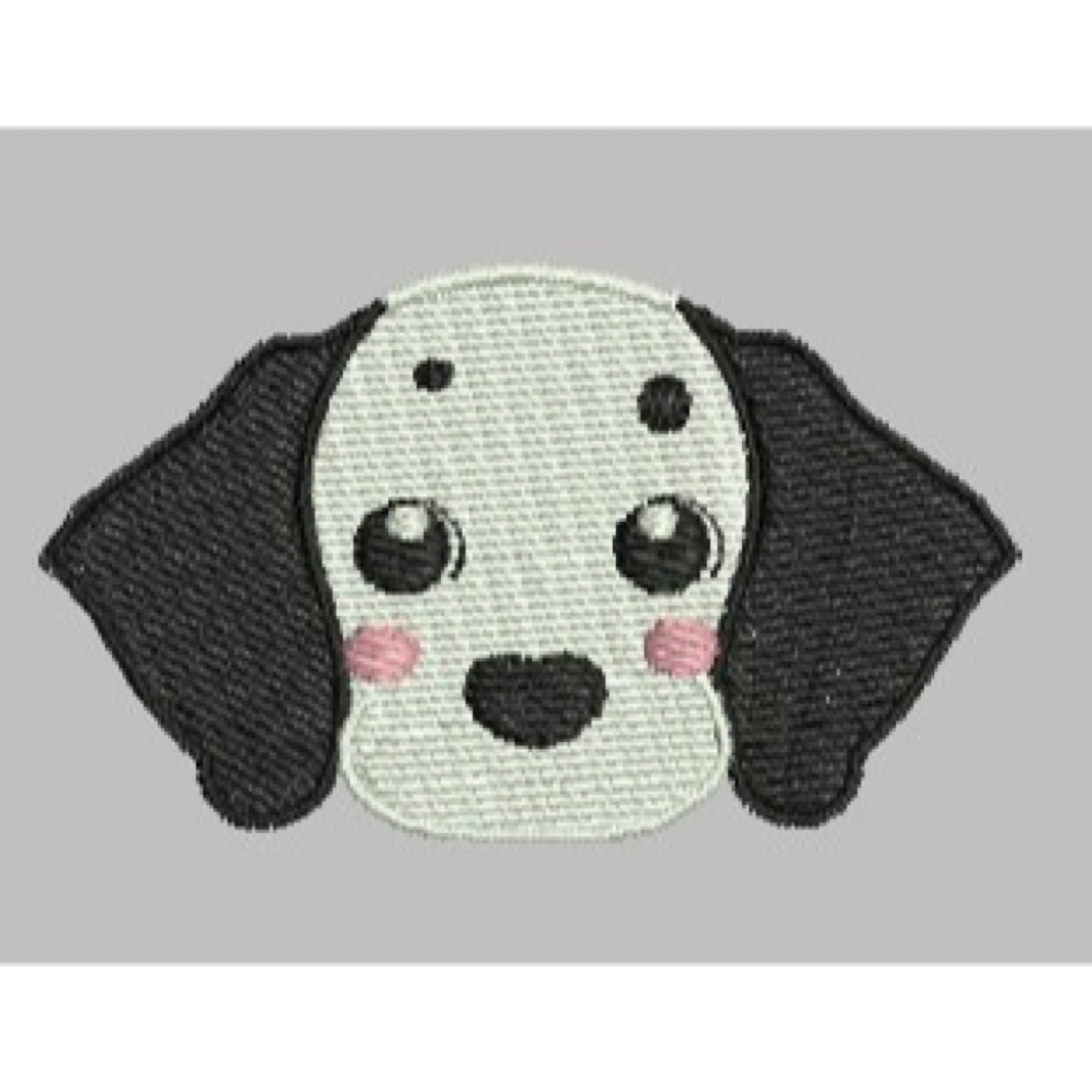 ダルメシアン刺繍ワッペン お顔 ハンドメイドのハンドメイド その他(その他)の商品写真