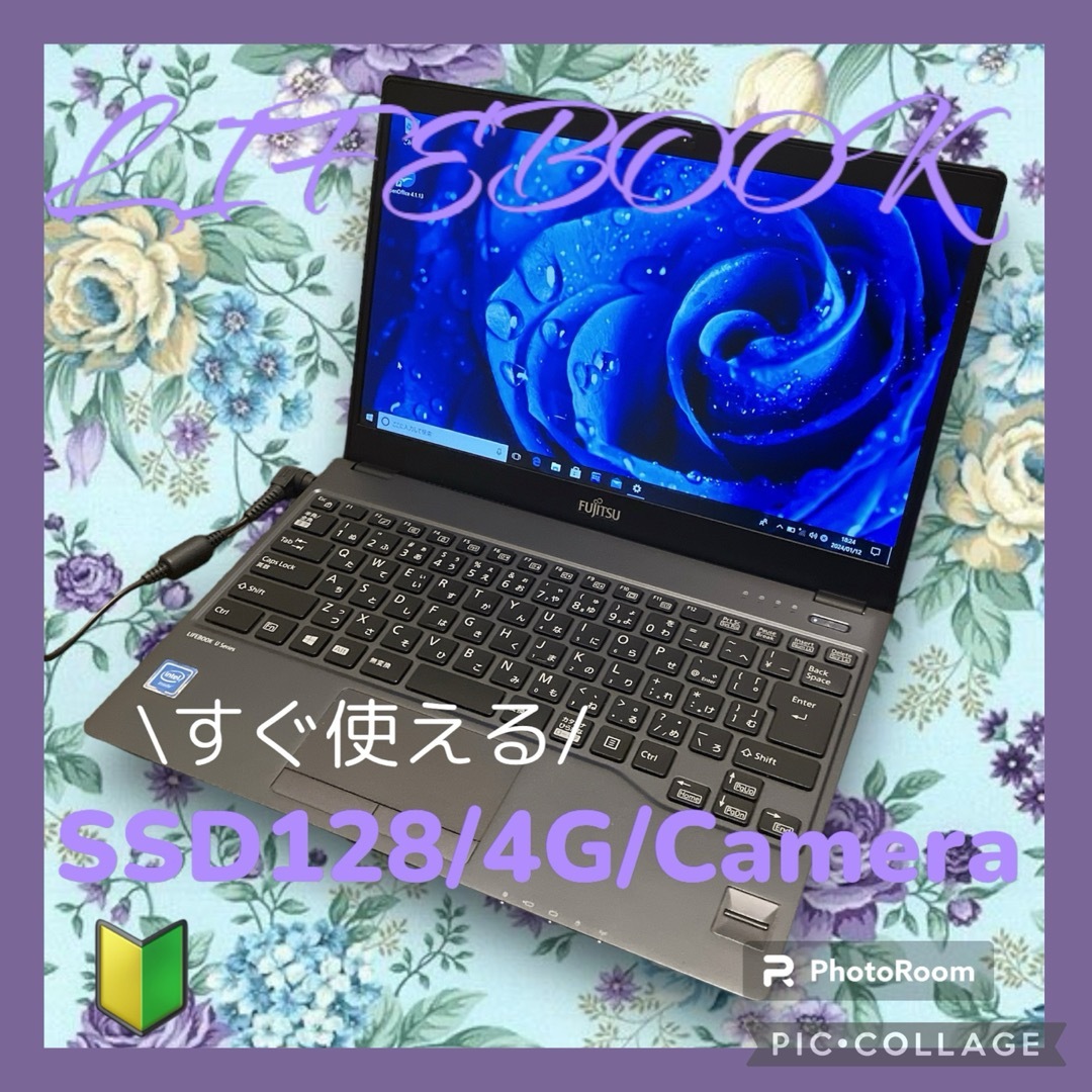 c62✨Core i5/爆速 SSD新品/事務作業に✨すぐ使えるノートパソコン空まめ＠PC