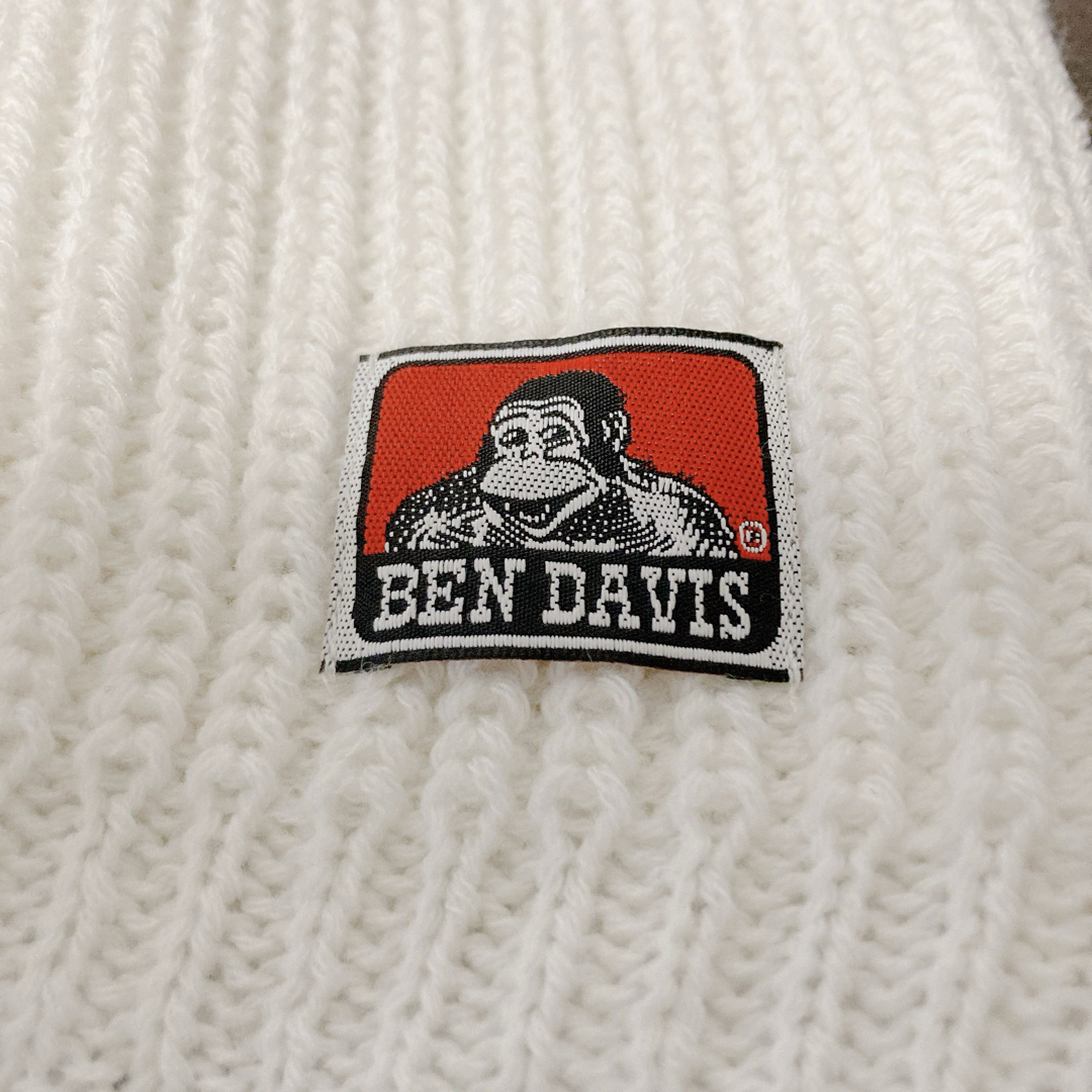 BEN DAVIS(ベンデイビス)の新品[BEN DAVIS]ビンデイビス　ニット　マフラー　ターバン　ホワイト メンズのファッション小物(マフラー)の商品写真