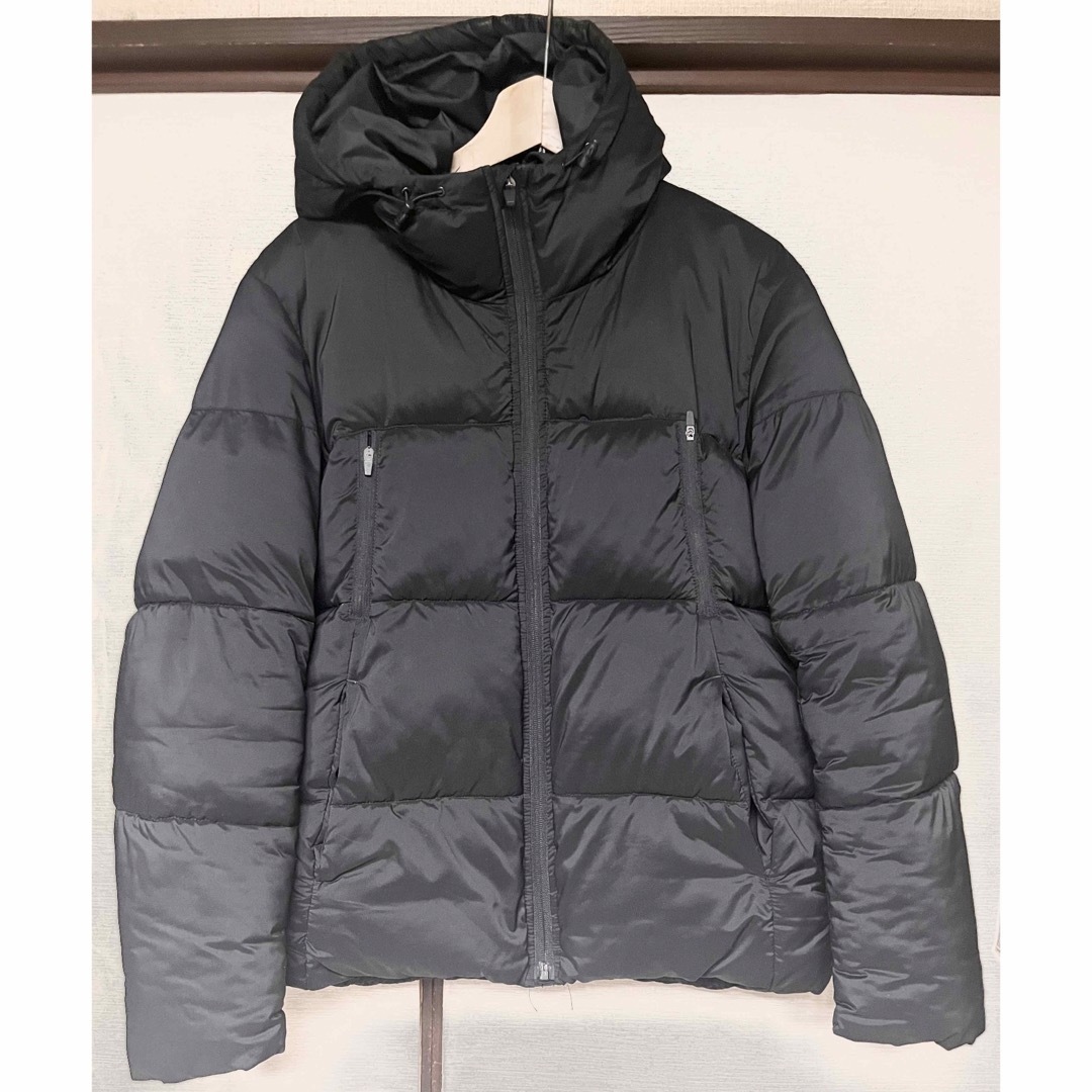 GU(ジーユー)のGU 中綿　ダウンコート　ブラック　S メンズのジャケット/アウター(ダウンジャケット)の商品写真