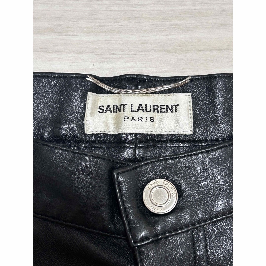 シルエットスキニーSAINT LAURENT レザーパンツ スキニー