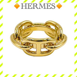 エルメス(Hermes)の極美品 エルメス レガット スカーフリング 金 ゴールド レディース ブランド(その他)