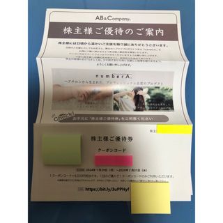 AB&Company 株主優待券 8000円分(その他)