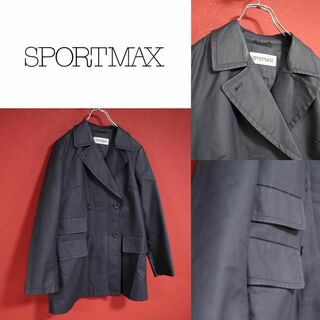 スポーツマックス(SPORTMAX（MAX MARA）)の【モード】SPORTMAX スポーツマックス レザー ポケットデザイン Pコート(その他)