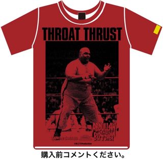 ハードコアチョコレート(HARDCORE CHOCOLATE)のアブドーラ・ザ・ブッチャー Tシャツ ハードコアチョコレート 新日本プロレス 赤(Tシャツ/カットソー(半袖/袖なし))