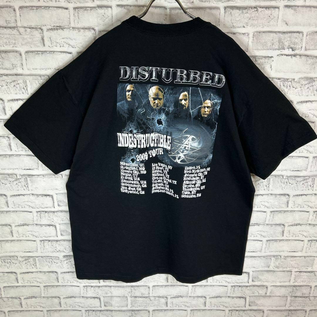 MUSIC TEE - Disturbed ディスターブド バンド 2009ツアーTシャツ 半袖