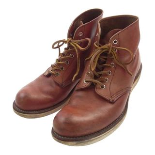 レッドウィング(REDWING)のRED WING レッドウィング ブーツ 8166 6 Classic Round  6インチ クラシック ラウンドトゥ レースアップ ブーツ レッドブラウン ブラウン系 9.5【中古】(ブーツ)