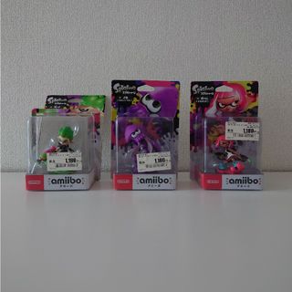 ニンテンドースイッチ(Nintendo Switch)の★新品★ 2個 ☆中古品☆ 1個 スプラトゥーン2 amiibo 3点セット(ゲームキャラクター)