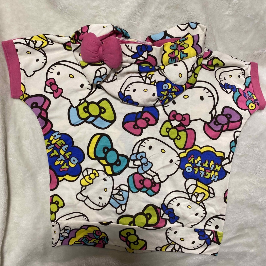 サンリオ(サンリオ)のキティ セットアップ 耳付き キッズ/ベビー/マタニティのキッズ服女の子用(90cm~)(その他)の商品写真