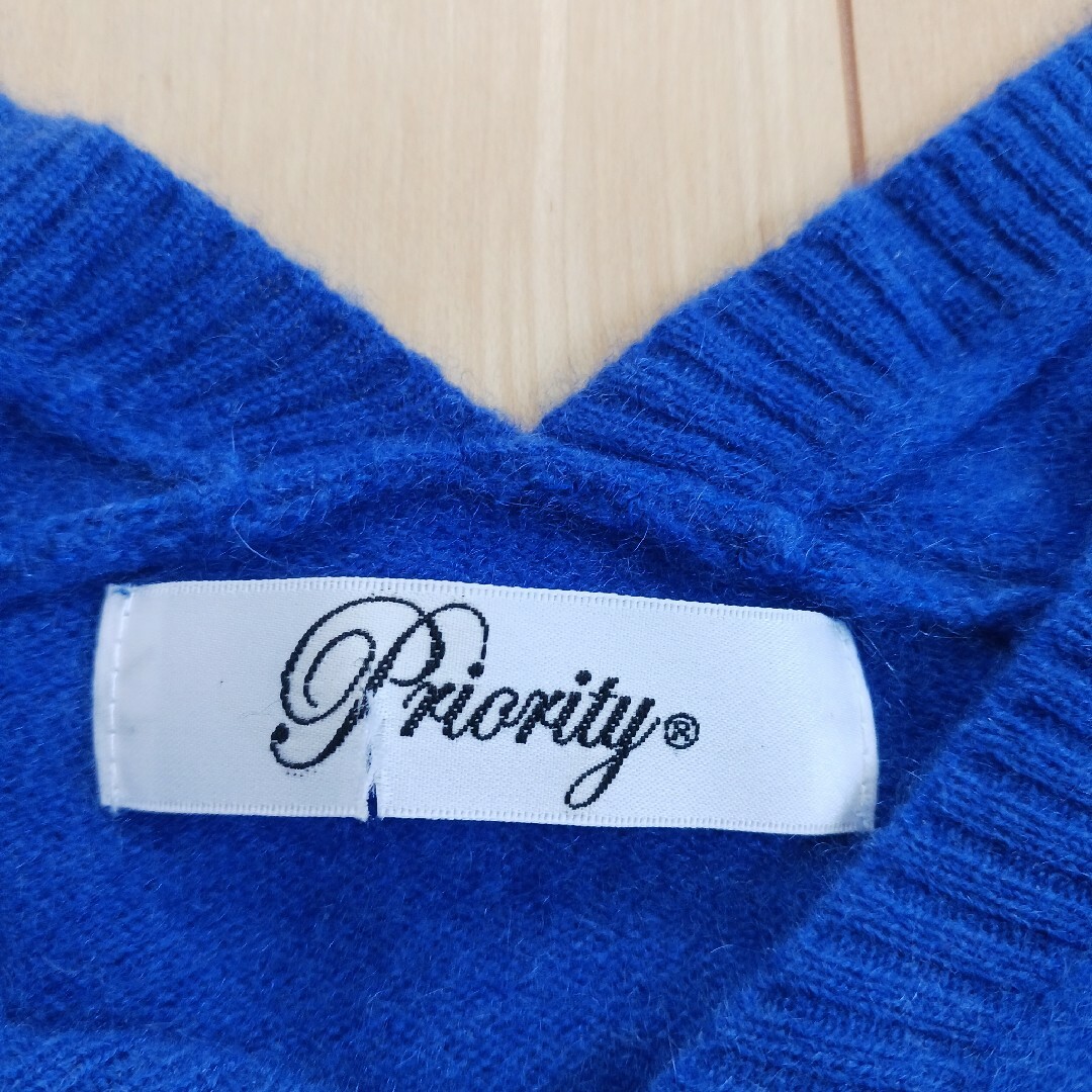 Priority(プライオリティー)のPriority カシミヤ100% レディースのトップス(ニット/セーター)の商品写真