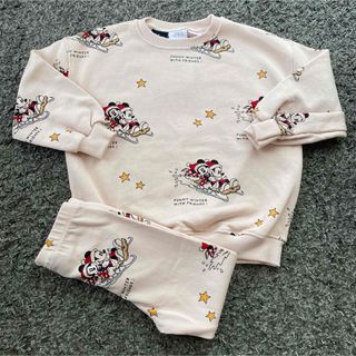 ザラキッズ(ZARA KIDS)のZARA KIDS ザラキッズ　ディズニー　ミッキー　セットアップ　98(Tシャツ/カットソー)