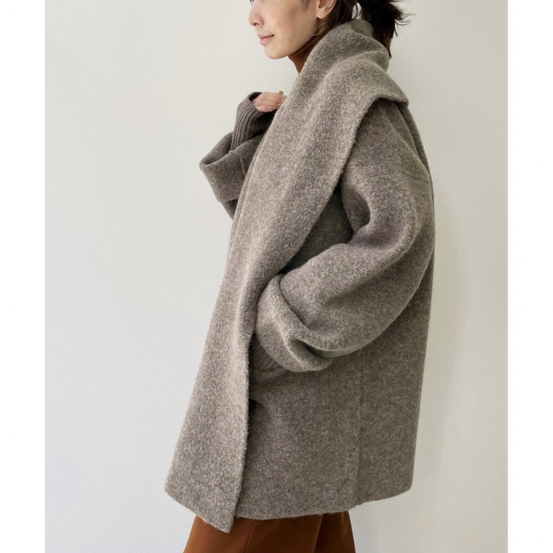 DEUXIEME CLASSE(ドゥーズィエムクラス)の【LAUREN MANOOGIAN】DOUBLE FACE COAT レディースのジャケット/アウター(ニットコート)の商品写真