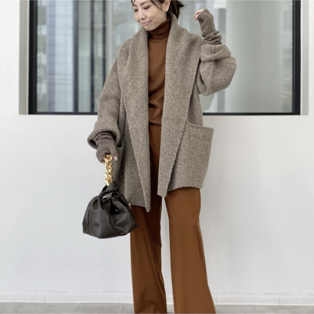 DEUXIEME CLASSE(ドゥーズィエムクラス)の【LAUREN MANOOGIAN】DOUBLE FACE COAT レディースのジャケット/アウター(ニットコート)の商品写真