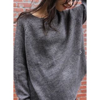 トゥデイフル(TODAYFUL)のtodayful ニット　チャコールグレー　Raglan Soft Knit(ニット/セーター)