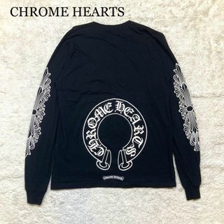 クロムハーツ(Chrome Hearts)の【極美品☆超希少】クロムハーツ ホースシュー 袖フローラルロゴ ロンT XL(Tシャツ/カットソー(七分/長袖))