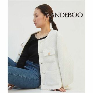 ランデブー(RANDEBOO)の【送料無料】RANDEBOO Classic tweed jacket FREE(ノーカラージャケット)