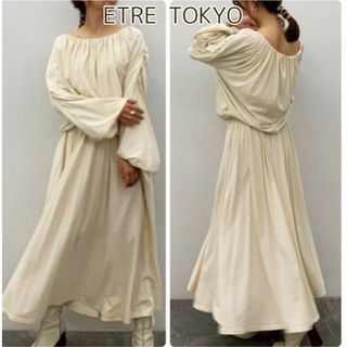 ETRE TOKYO - ETRE TOKYO リネンワイドカラーシャツ ブラウン 