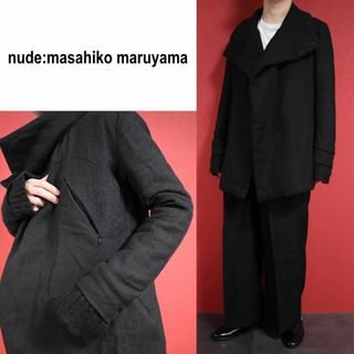 ヌードマサヒコマルヤマ(nude:masahiko maruyama)の【モードデザイン】nude:masahiko maruyama 袖ニット コート(チェスターコート)