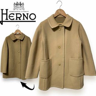 ヘルノ(HERNO)のHERNO ヘルノ ウール カシミヤ メルトンコート リバーシブル 38(その他)