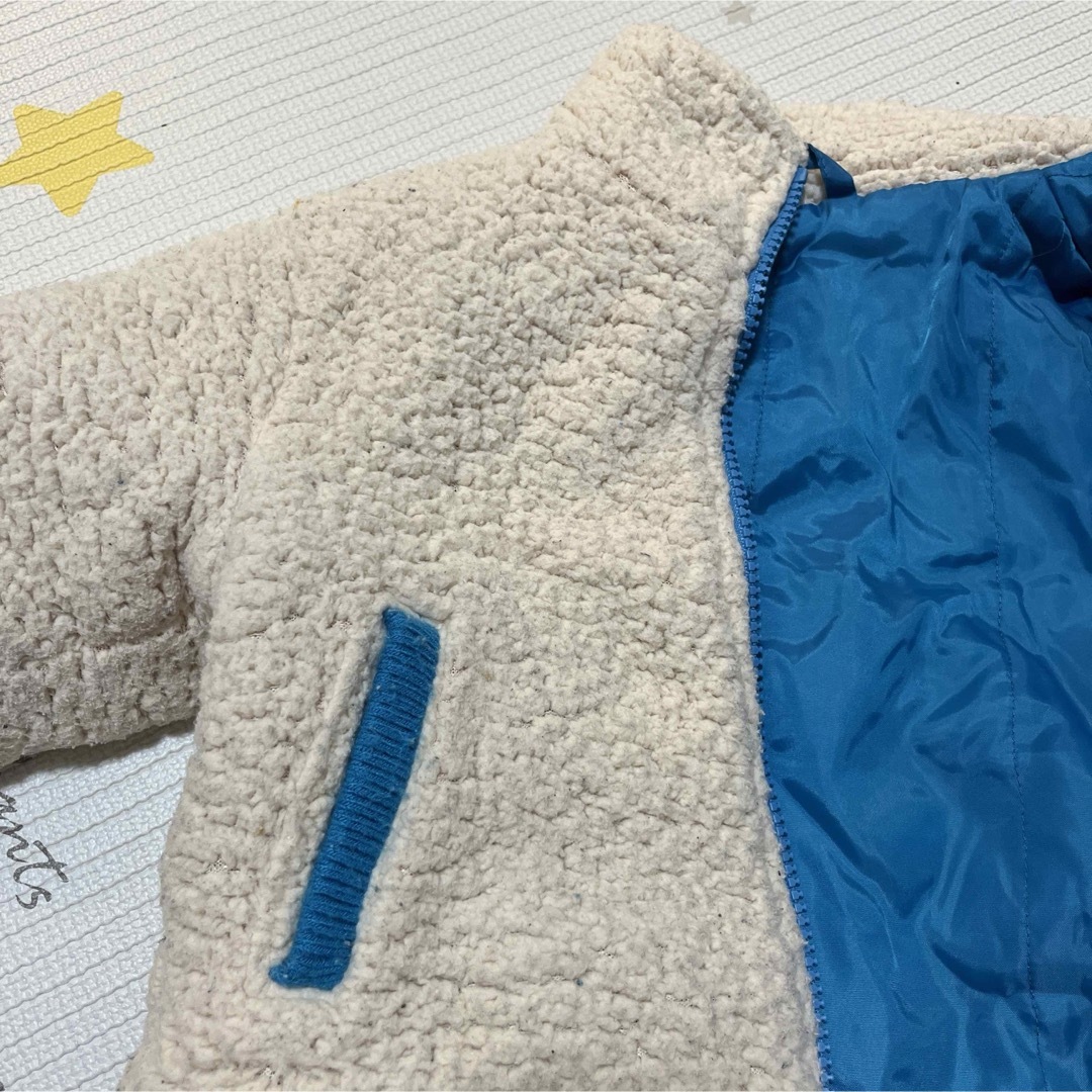 90センチ　ボアジャケット キッズ/ベビー/マタニティのキッズ服男の子用(90cm~)(ジャケット/上着)の商品写真